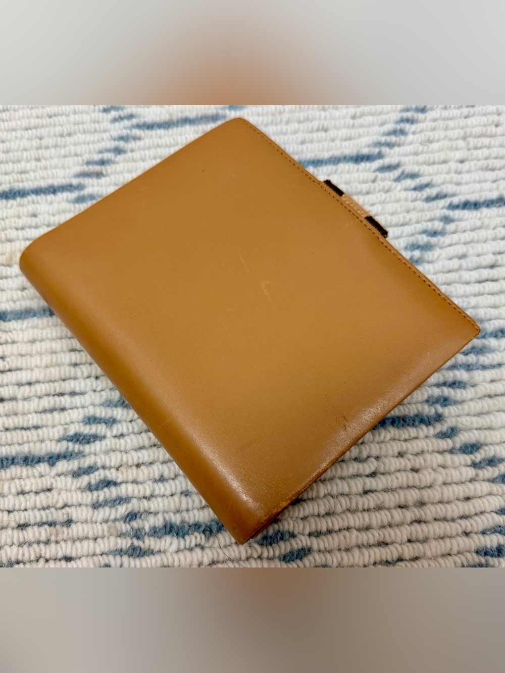 GUCCI Vintage Y2K Rare Unisex Camel Brown Leather 2-Way 6-Ring Agenda Planner - Picture 8 of 16
